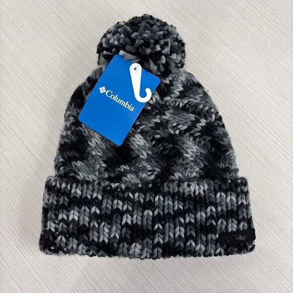 NWT Columbia Bundle Up II Womens Pom Beanie O/S Multi Gray MSRP $35 NEW - Picture 1 of 6